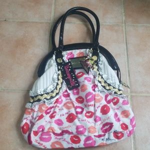 Betsey Lips and Ruffle Bag